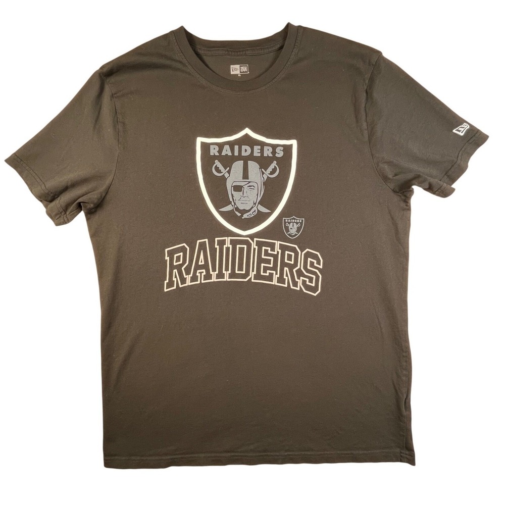 New Era Las Vegas Raiders T‎ Shirt Mens XL Black NFL Football Graphic Tee